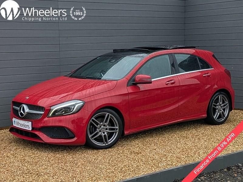 Used Mercedes A220 AMG Line Premium Plus 177 HP (130 kW) 2017 Red Hatchback
