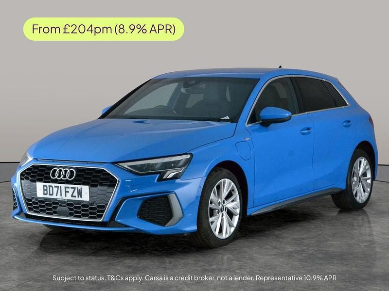 Used Audi A3 e-tron S-Line 2021 Blue Hatchback