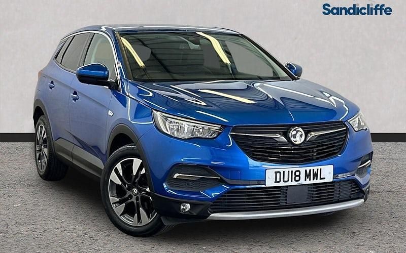 Used Vauxhall Grandland X Sport 131 HP (96 kW) 2018 Blue SUV