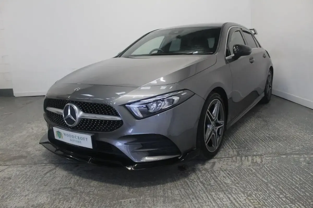 Used Mercedes A180 AMG line 116 HP (85 kW) 2018 Grey Hatchback