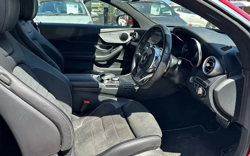 Used Mercedes C220 AMG line 194 HP (142 kW) 2019 Red Coupe