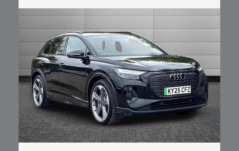 Black Used 2025 Audi Q4 e-tron Black Edition SUV | £37,350 (Super price) - Image 1/4