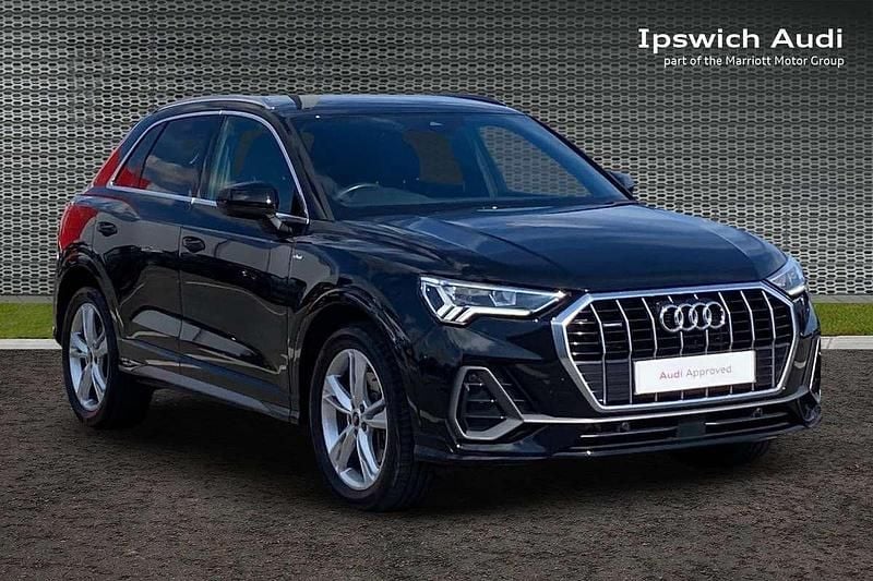 Black Used 2022 Audi Q3 S-Line SUV | £29,609 (Fair price) - Image 1/4