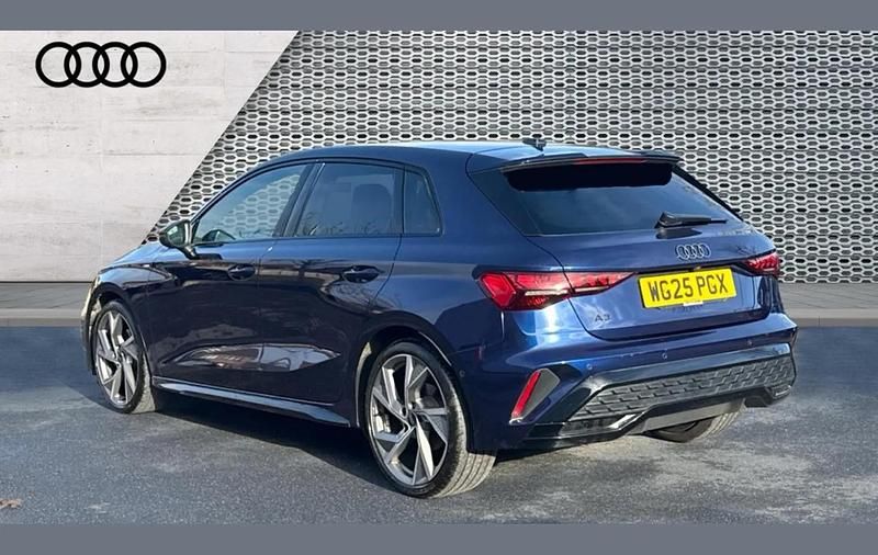 Used Audi A3 Black Edition 147 HP (108 kW) 2025 Blue Hatchback