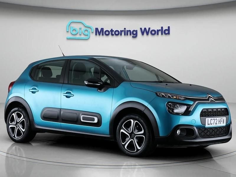 Blue Used 2022 Citroën C3 PureTech Hatchback | £10,400 (Good price) - Image 1/4