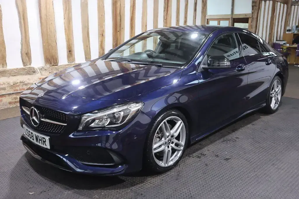 Used Mercedes CLA220 AMG line 2018 Blue Coupe