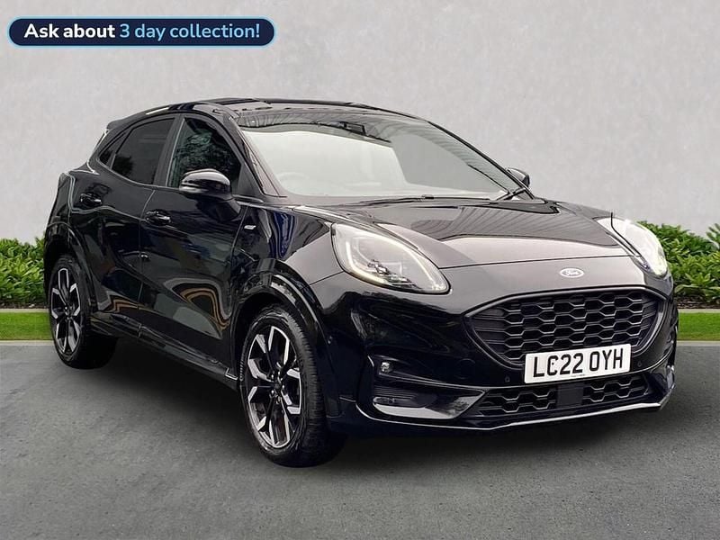 Black Used 2022 Ford Puma ST-Line X Hatchback | £15,178 (Fair price) - Image 1/4