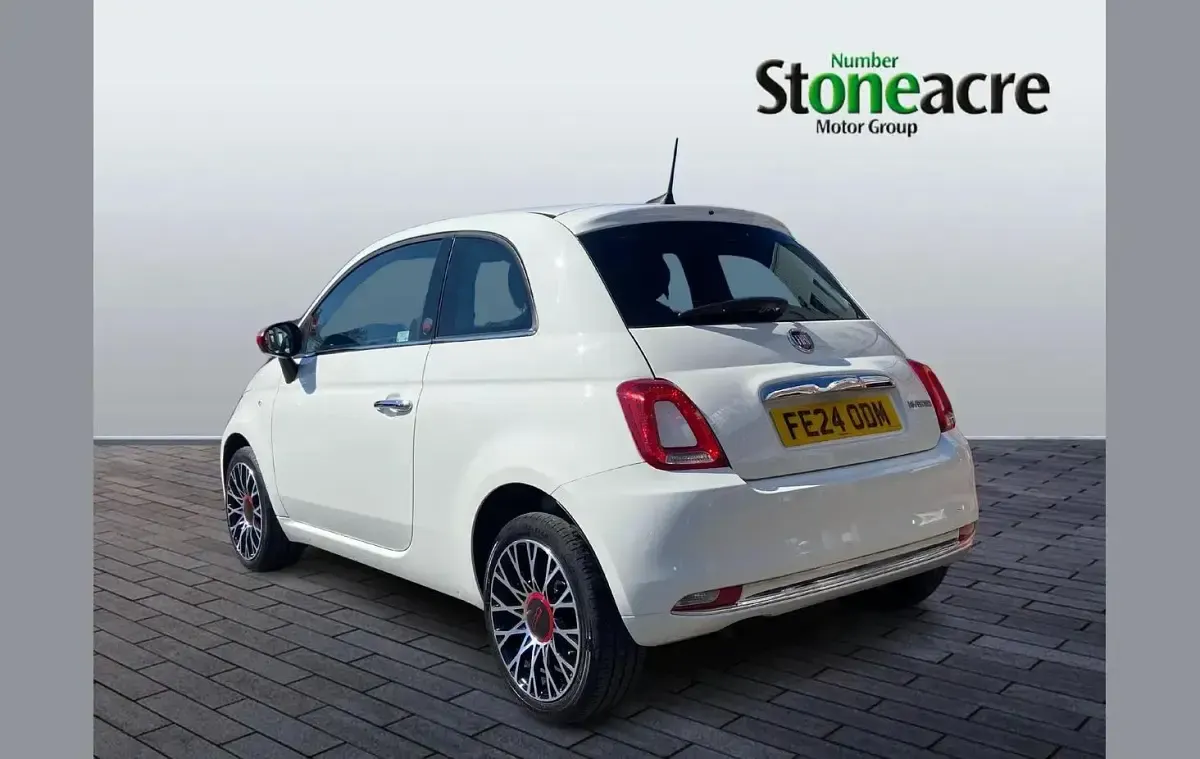 Used Fiat 500 Red 68 HP (50 kW) 2024 White Hatchback