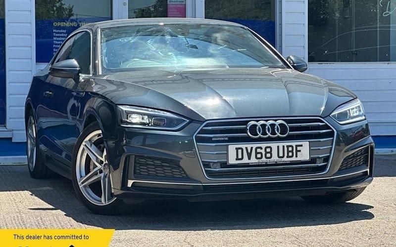 Grey Used 2018 Audi A5 S-Line Coupe | £16,450 (Fair price) - Image 1/4