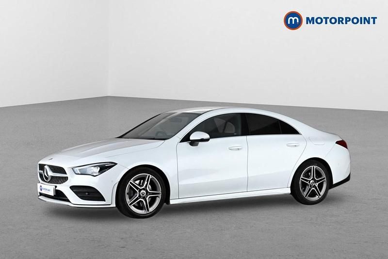 Used Mercedes CLA200 AMG line 163 HP (119 kW) 2021 White Coupe