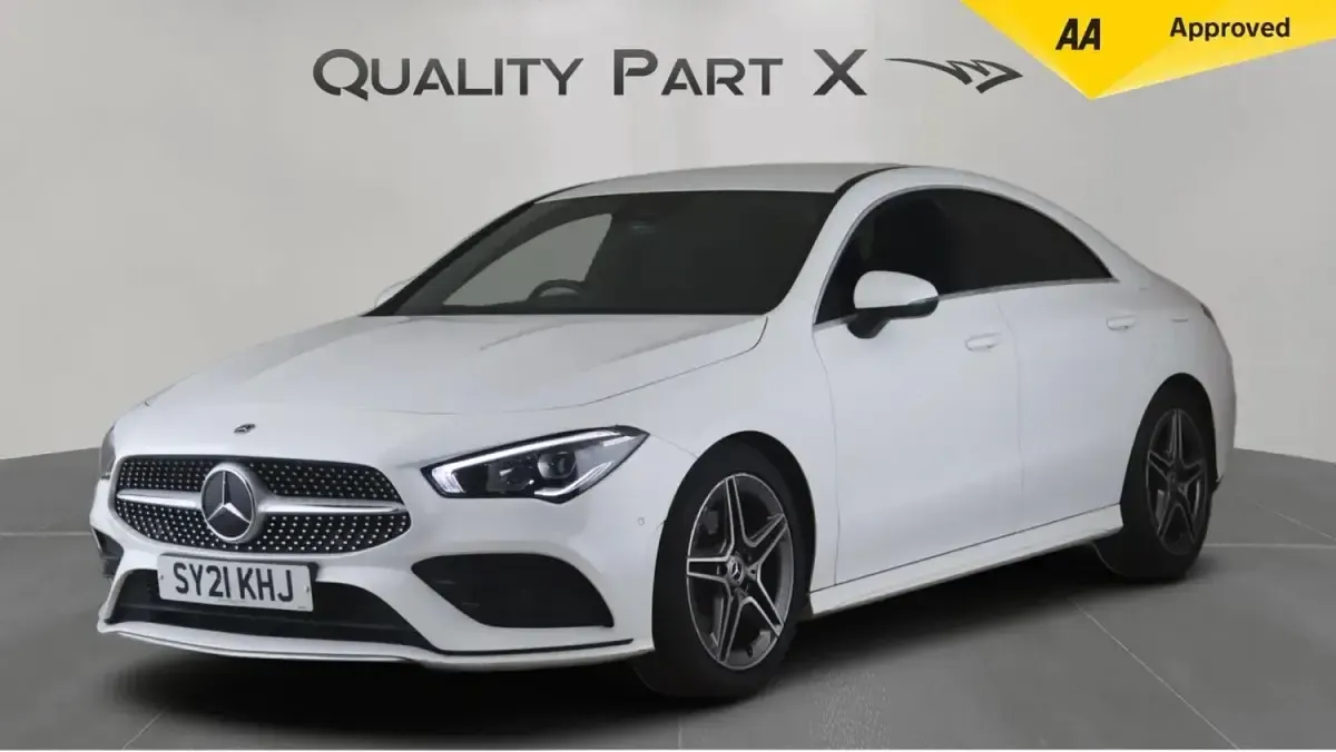 Used Mercedes CLA180 AMG line 2021 White Coupe