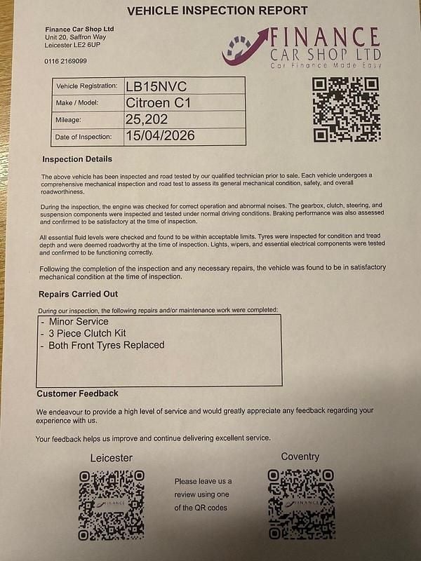 Used Citroën C1 Flair 68 HP (50 kW) 2015 Red Hatchback