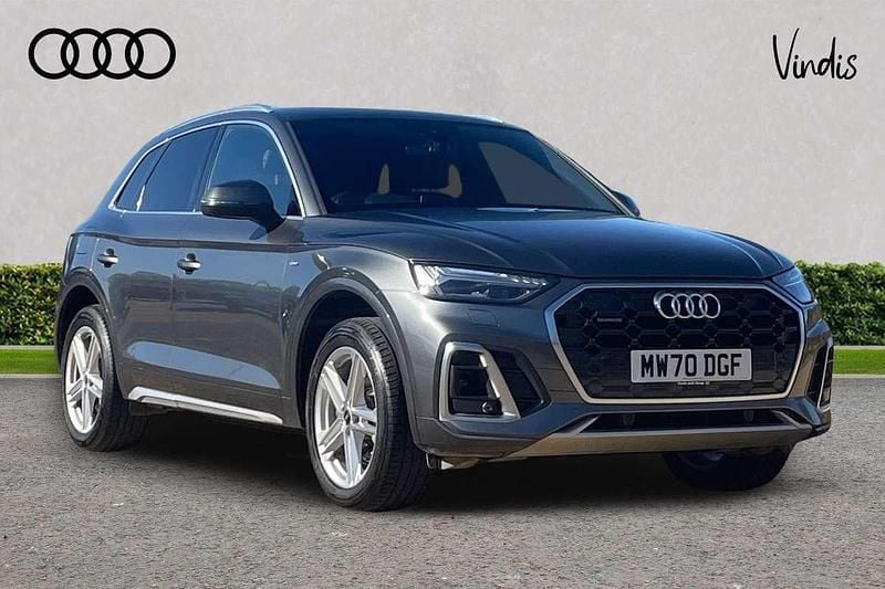 Grey Used 2020 Audi Q5 S-Line SUV | £25,684 (Fair price) - Image 1/4