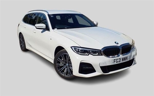 White Used 2021 BMW 330 M Sport Estate | £18,999 (Super price) - Image 1/4