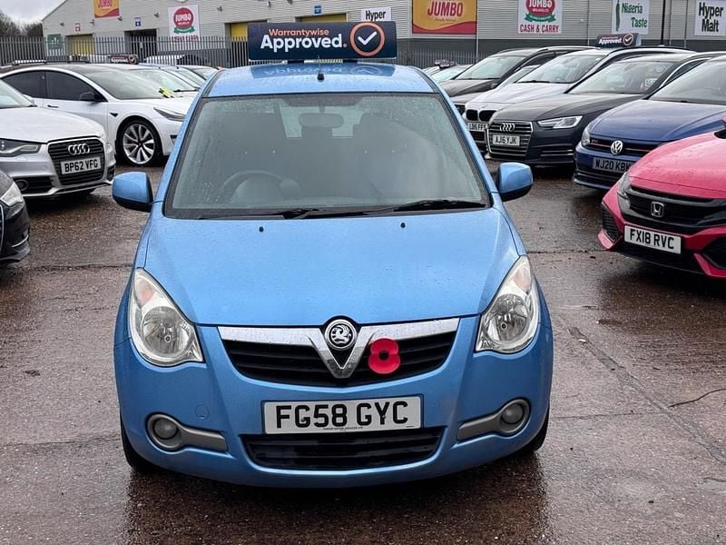 Used Vauxhall Agila Design Edition 80 HP (58 kW) 2008 Blue MPV