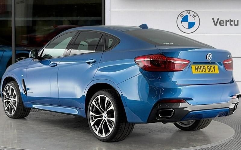 Used BMW X6 M Sport 258 HP (189 kW) 2019 Blue SUV