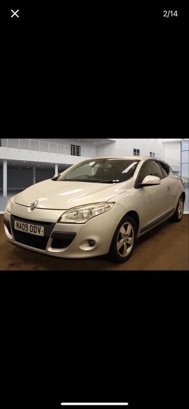 Silver Used 2009 Renault Mégane Coupé Dynamique Coupe | £1,250 (Fair price) - Image 1/4