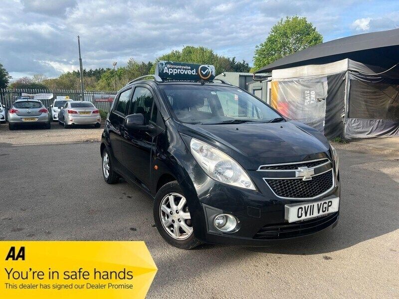 Black Used 2011 Chevrolet Spark LS Hatchback | £1,490 (Fair price) - Image 1/3