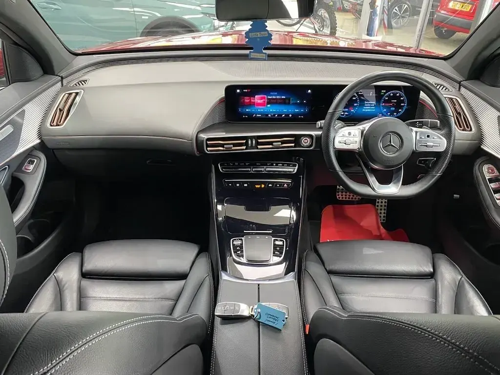 Used Mercedes EQC400 AMG line 300 kW (408 HP) 2021 Red SUV
