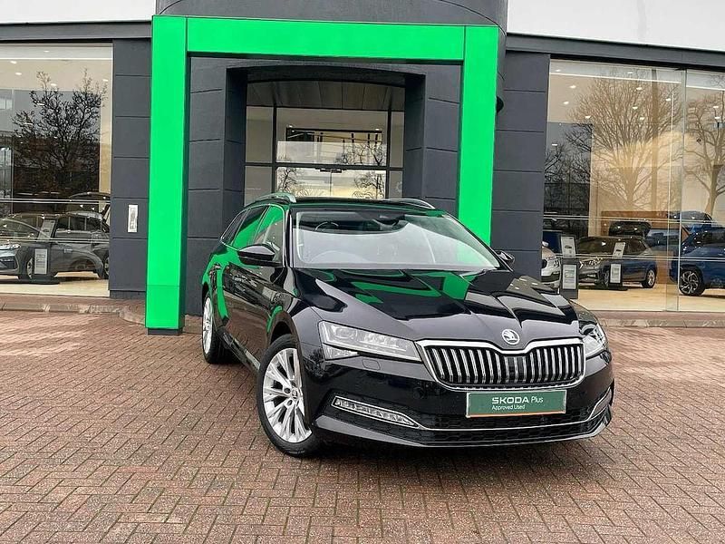 Black magic pearl effect Used 2023 Skoda Superb SE L Estate | £24,990 (Fair price) - Image 1/4