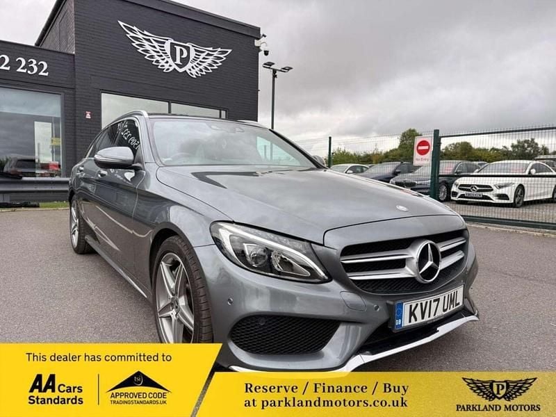 Used Mercedes C250 AMG line 204 HP (150 kW) 2017 Grey Estate
