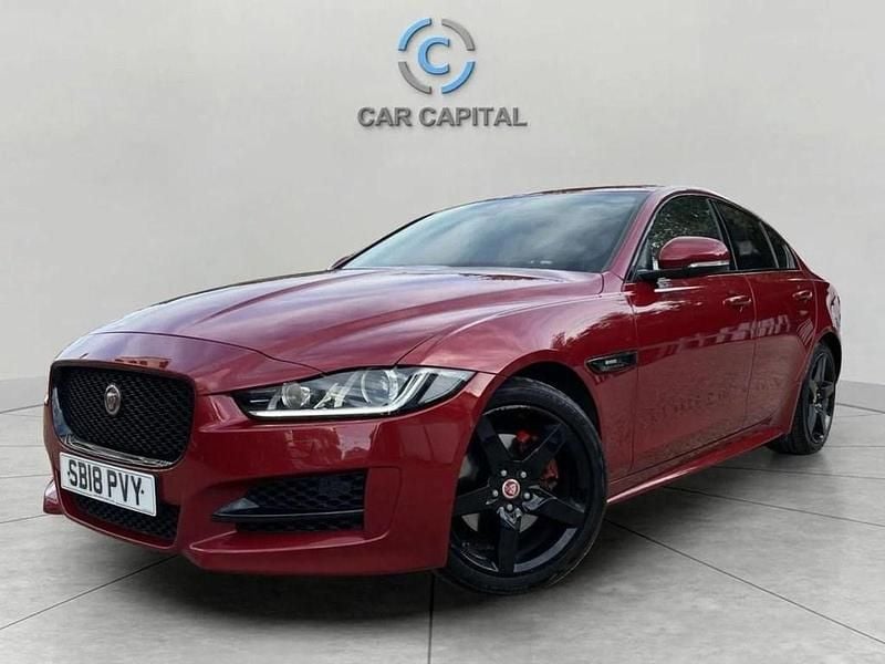 Red Used 2018 Jaguar XE R-Sport Sedan | £10,750 (Fair price) - Image 1/4