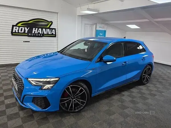 Used Audi A3 S-Line 150 HP (110 kW) 2021 Blue Sedan