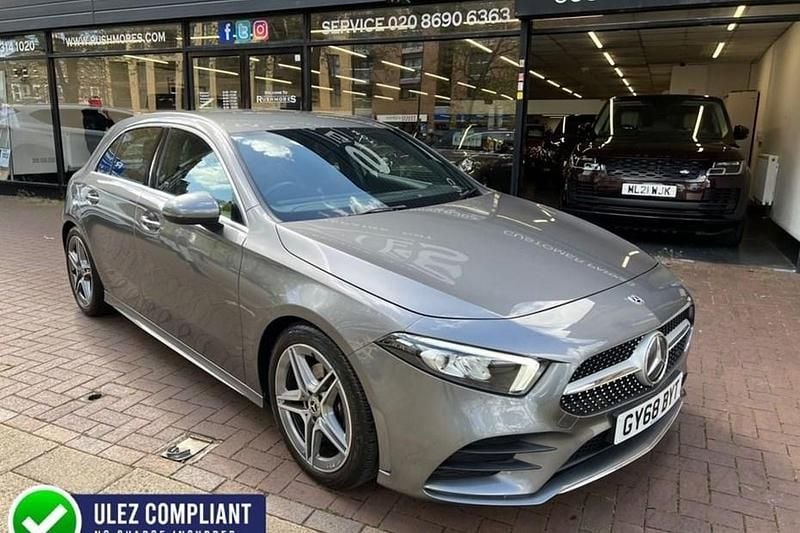 Used Mercedes A200 AMG line 163 HP (119 kW) 2018 Grey Hatchback
