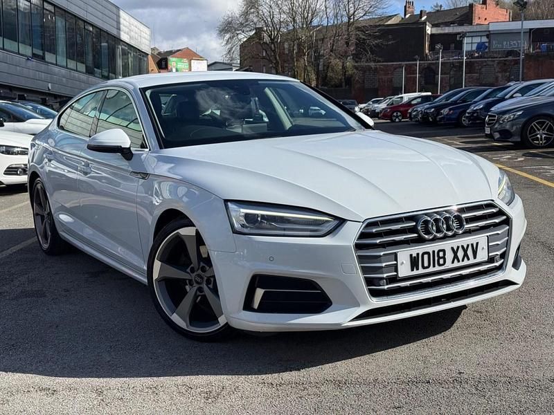 Used Audi A5 Sportback Sport 150 HP (110 kW) 2018 White Hatchback