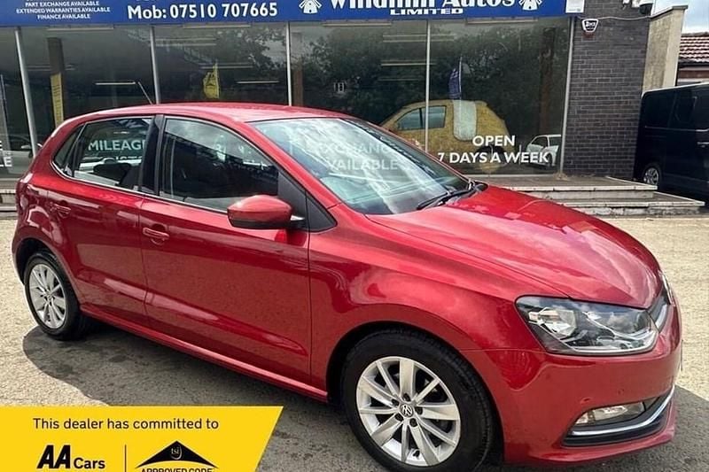 Red Used 2015 VW Polo SE Hatchback | £7,450 (Fair price) - Image 1/1