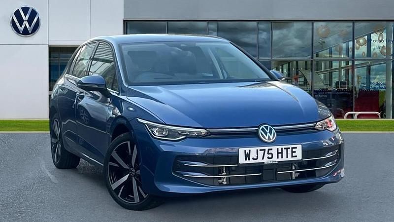Anemone blue metallic New 2025 VW Golf VIII Style Hatchback | £32,690 (Expensive) - Image 1/4