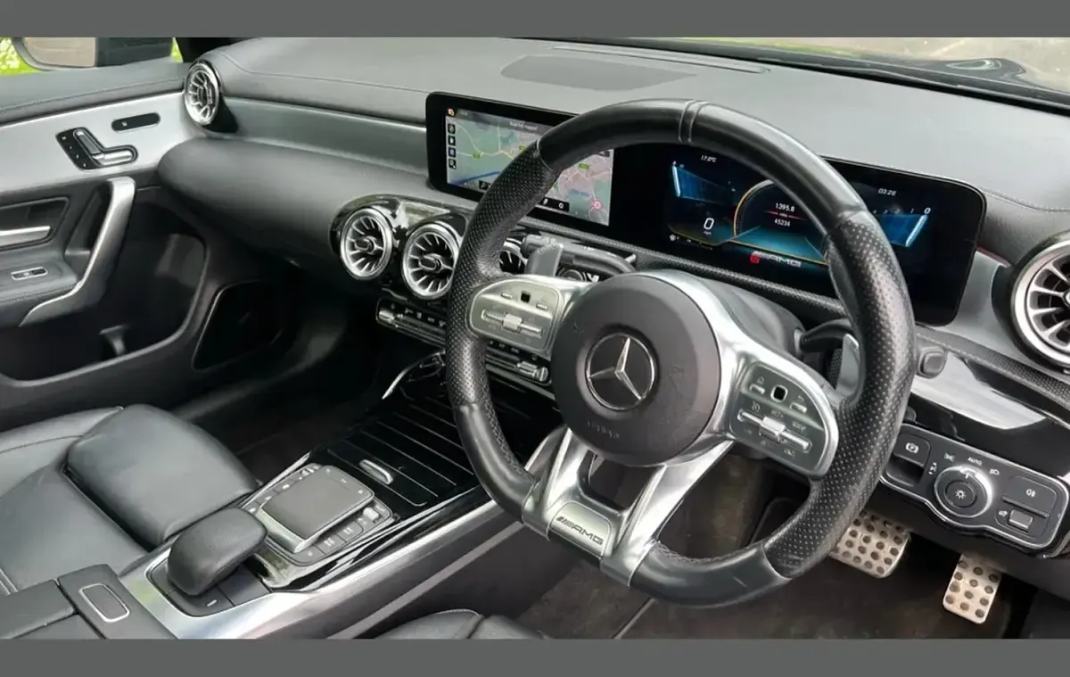 Used Mercedes CLA35 AMG Premium Plus 306 HP (225 kW) 2021 Black Coupe