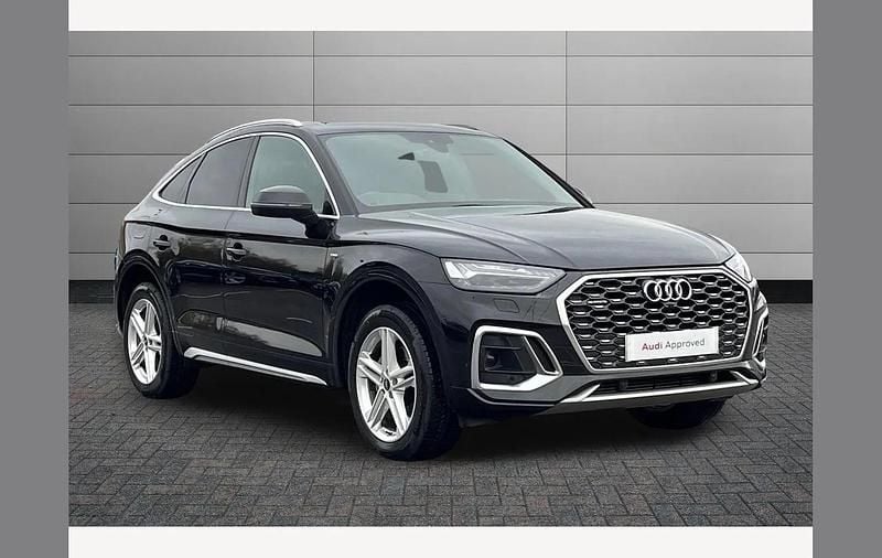 Black Used 2023 Audi Q5 Sportback S-Line SUV | £31,395 (Fair price) - Image 1/4