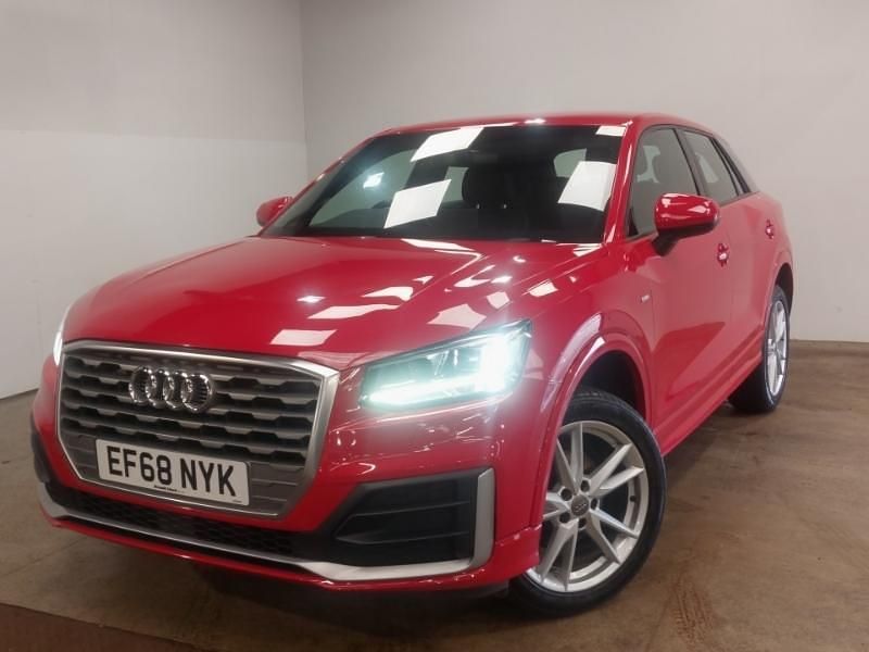 Red Used 2019 Audi Q2 S-Line SUV | £15,498 (Fair price) - Image 1/4