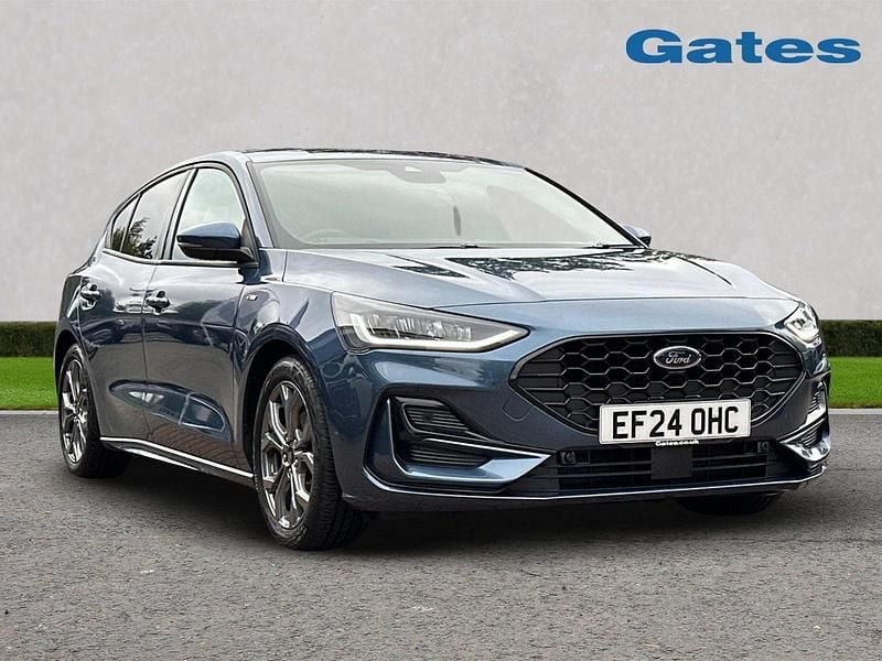 Blue Used 2024 Ford Focus ST-Line Hatchback | £19,799 (A bit pricey) - Image 1/4