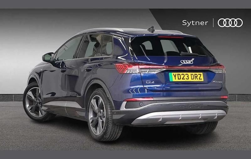 Used Audi Q4 e-tron S-Line 150 kW (204 HP) 2023 Blue SUV