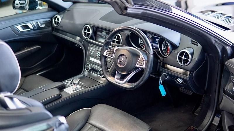 Used Mercedes SL400 AMG line 367 HP (269 kW) 2017 Black Cabriolet