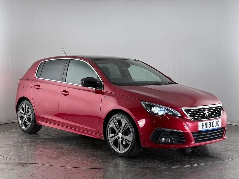 Red Used 2018 Peugeot 308 GT-line Hatchback | £6,600 (Fair price) - Image 1/3