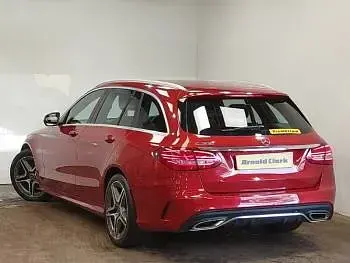 Used Mercedes C200 AMG line 184 HP (135 kW) 2019 Red Estate