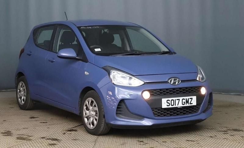 Usado Hyundai i10 SE 2017 Azul Citadino