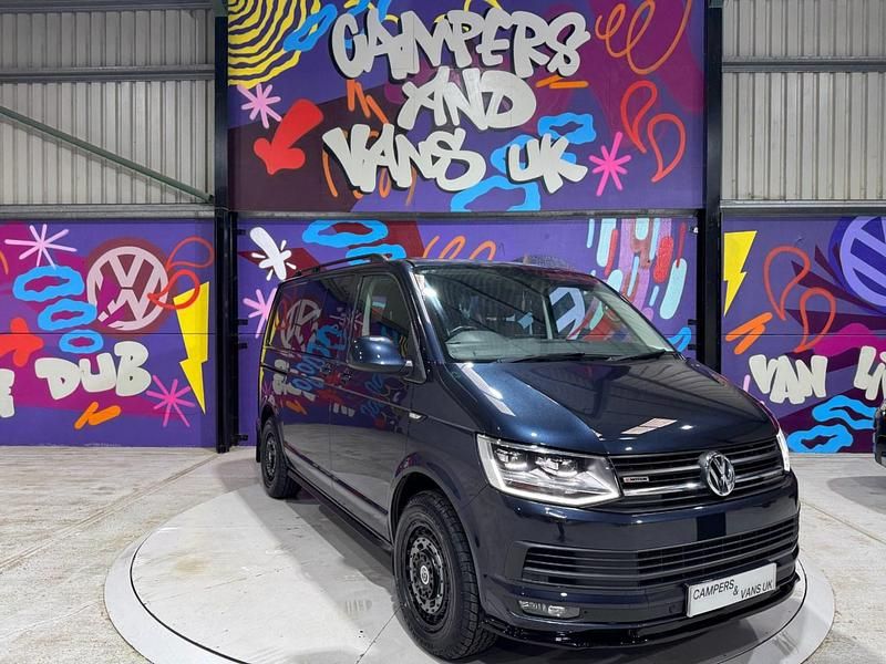 Used VW T6 Highline 204 HP (150 kW) 2017 Blue Van