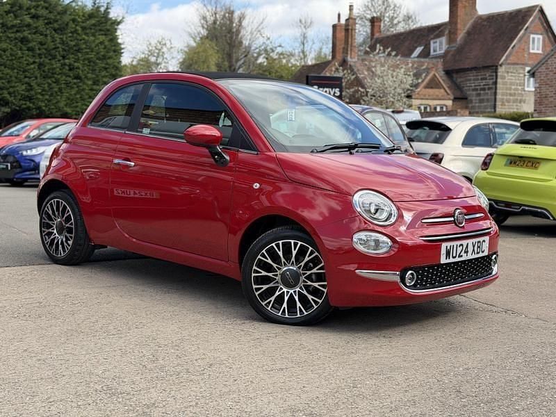 Used Fiat 500C S 70 HP (51 kW) 2024 Passadble red Cabriolet