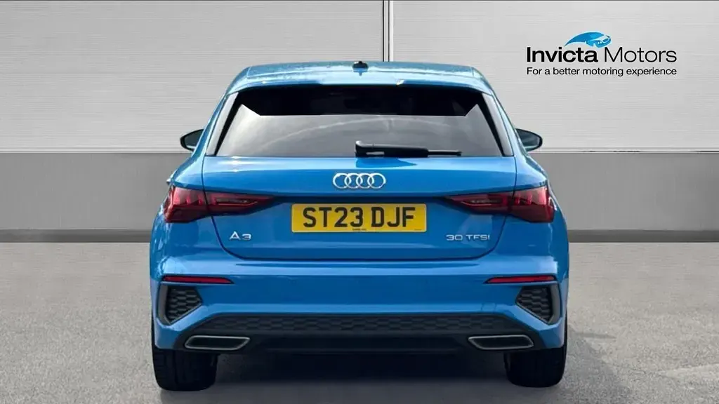 Used Audi A3 S-Line 110 HP (80 kW) 2023 Blue Sedan