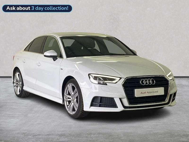 White Used 2017 Audi A3 S-Line Sedan | £17,067 (Fair price) - Image 1/4