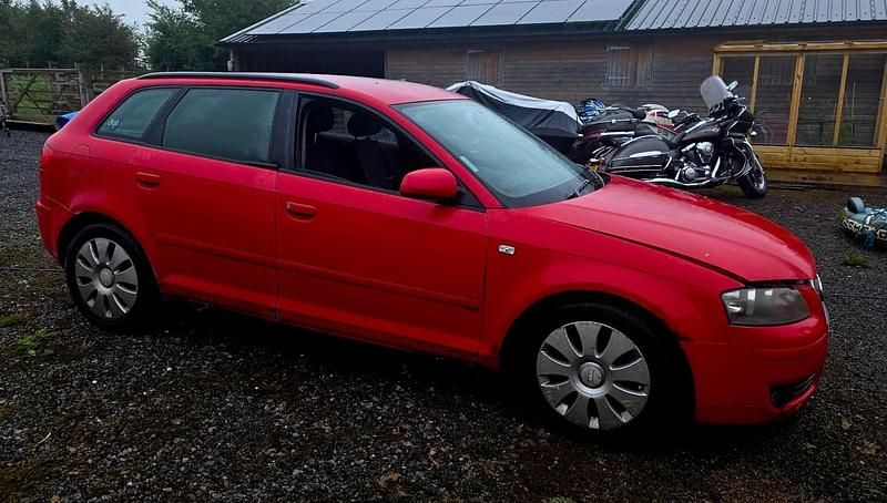 Used Audi A3 105 HP (77 kW) 2007 Red Hatchback