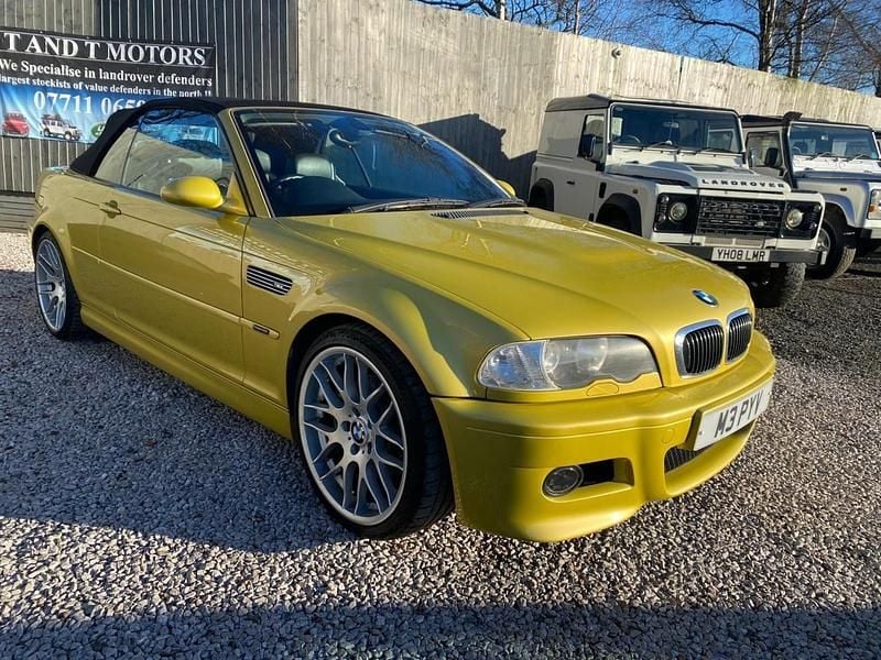 Used BMW M3 M Sport 343 HP (252 kW) 2002 Yellow Cabriolet