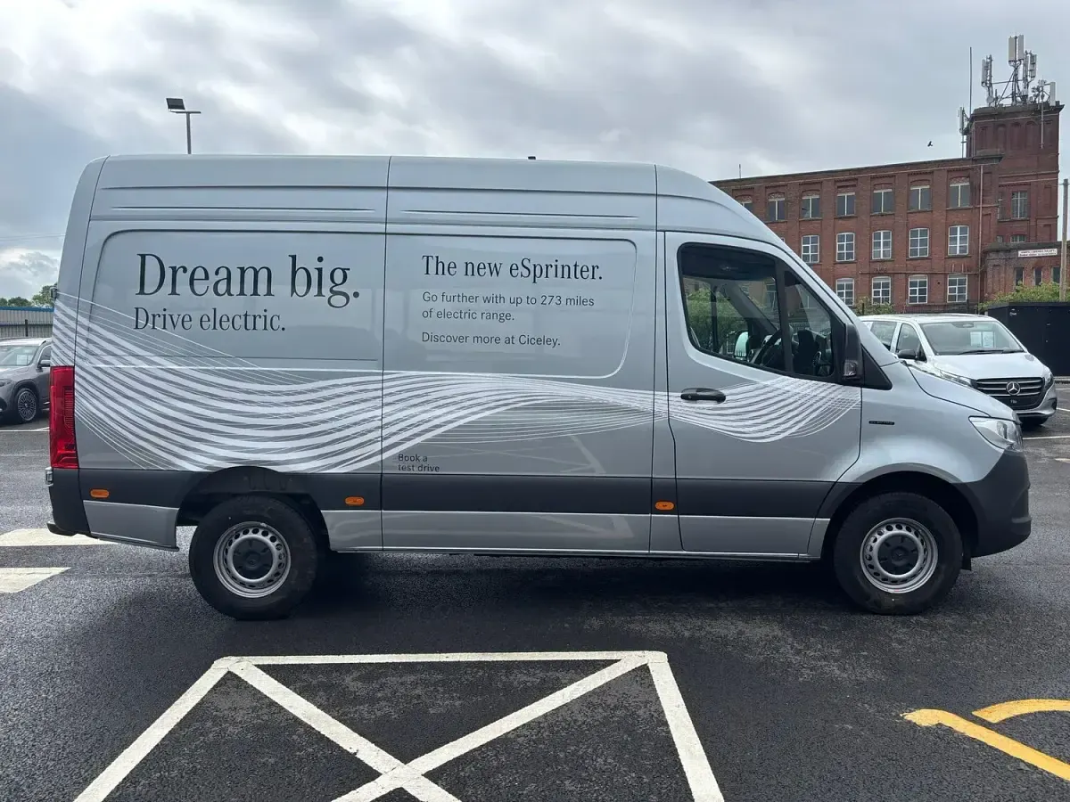 Used Mercedes E-Sprinter 100 kW (136 HP) 2025 Silver Van