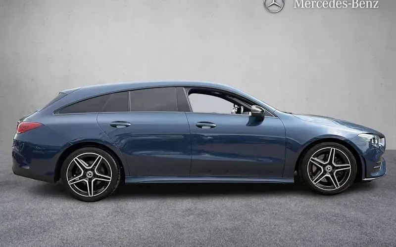 Used Mercedes CLA200 AMG line 163 HP (119 kW) 2023 Blue Coupe