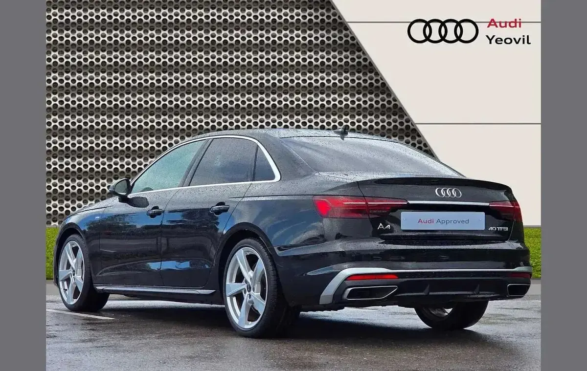 Used Audi A4 S-Line 200 HP (147 kW) 2024 Black Sedan