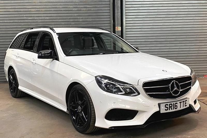 White Used 2016 Mercedes E220 AMG Estate | £14,950 (Fair price) - Image 1/1